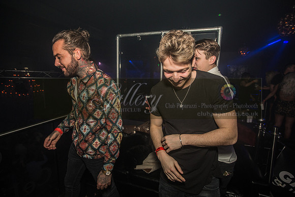Pete Wicks and Sam Thompson having a fun night out at Gallery Club in Kent