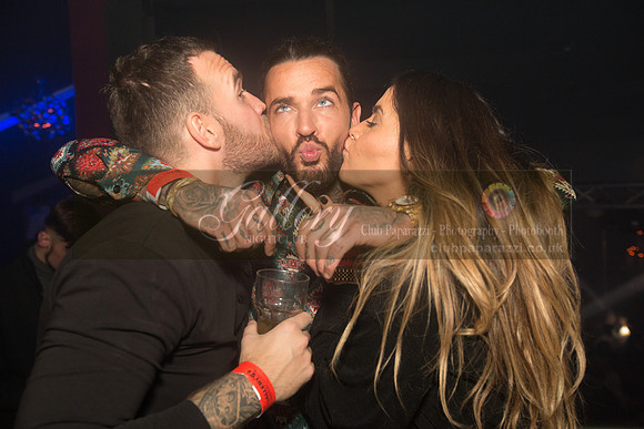 Pete Wicks and Sam Thompson having a fun night out at Gallery Club in Kent