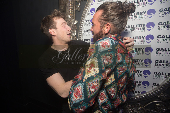Pete Wicks and Sam Thompson having a fun night out at Gallery Club in Kent