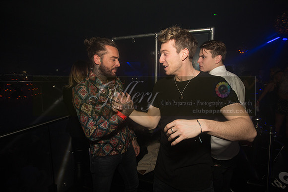 Pete Wicks and Sam Thompson having a fun night out at Gallery Club in Kent