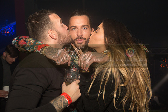 Pete Wicks and Sam Thompson having a fun night out at Gallery Club in Kent