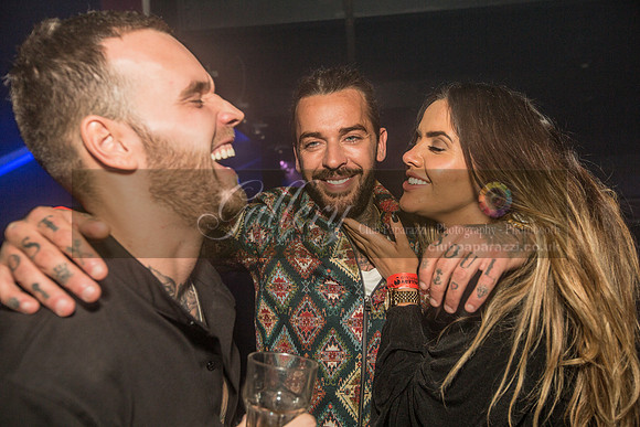 Pete Wicks and Sam Thompson having a fun night out at Gallery Club in Kent