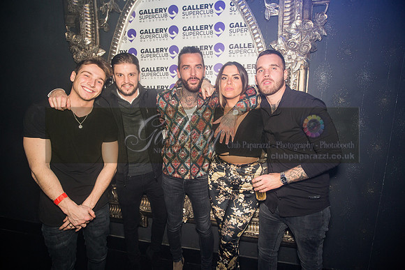 Pete Wicks and Sam Thompson having a fun night out at Gallery Club in Kent
