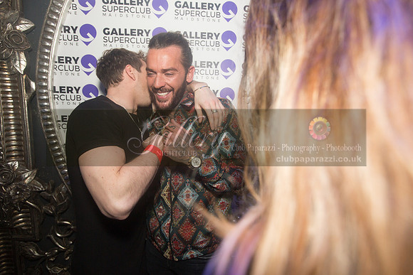 Pete Wicks and Sam Thompson having a fun night out at Gallery Club in Kent